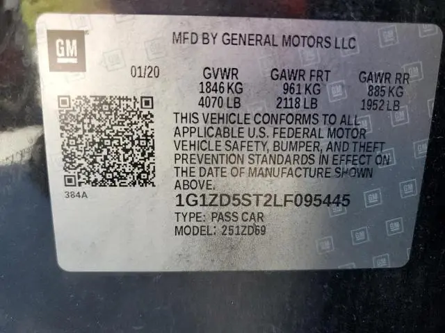 2020 CHEVROLET MALIBU LT