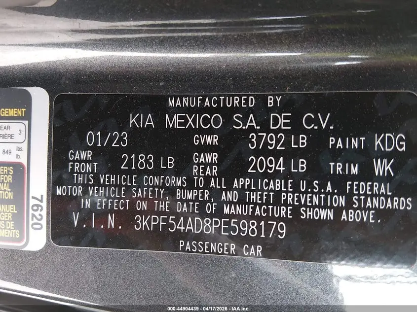 2023 KIA FORTE GT-LINE