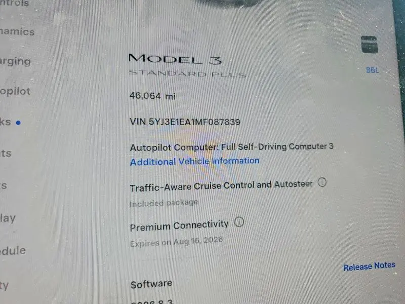 2021 TESLA MODEL 3   