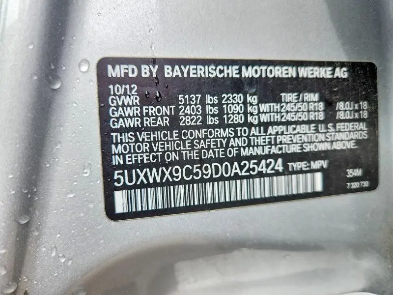 2013 BMW X3 XDRIVE28I  