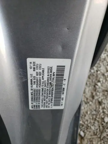 2015 HONDA ODYSSEY EXL  