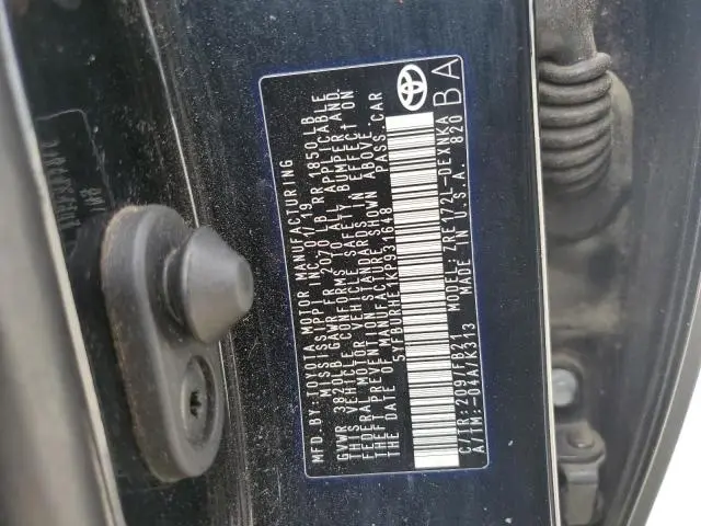 2019 TOYOTA COROLLA L  