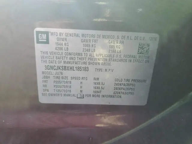 2017 CHEVROLET TRAX LS  