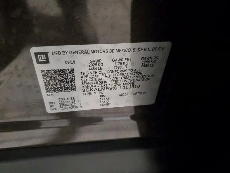 2020 GMC TERRAIN SLE  