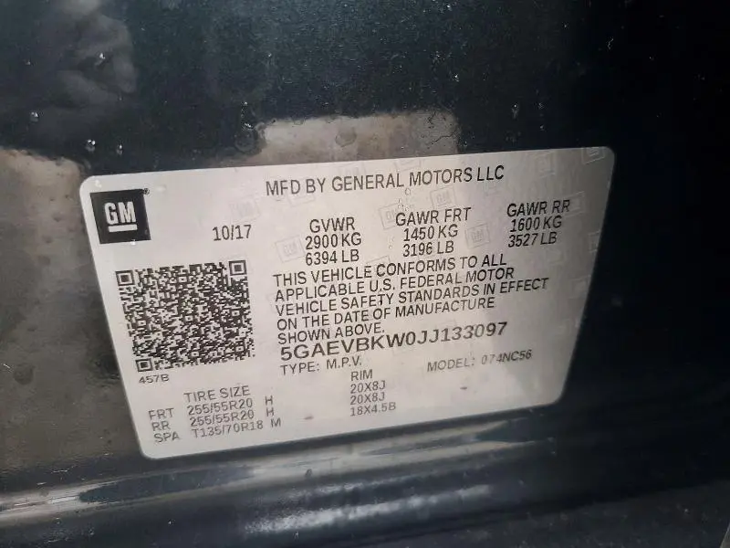 2018 BUICK ENCLAVE PREMIUM  