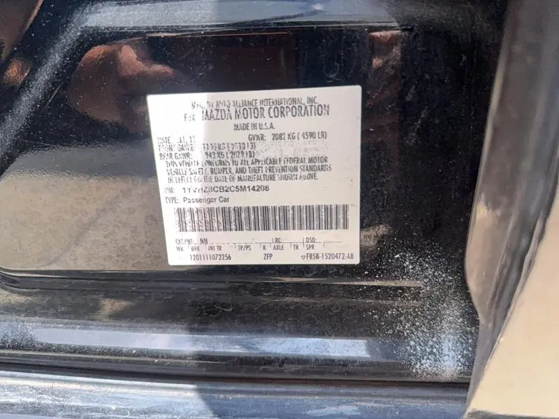 2012 MAZDA 6 S  
