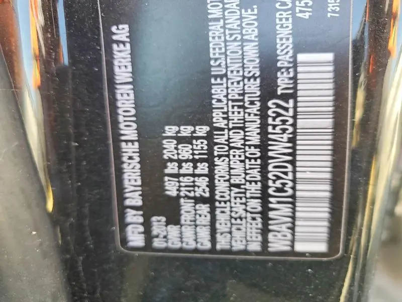 2013 BMW X1 SDRIVE28I  