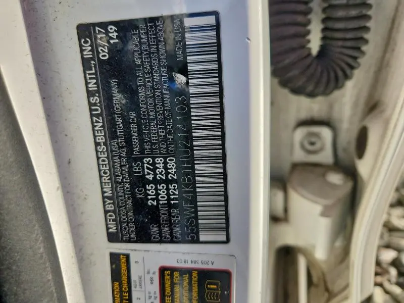 2017 MERCEDES-BENZ C 300 4MATIC  