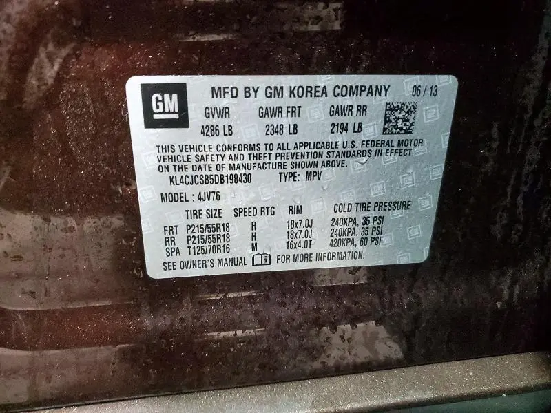 2013 BUICK ENCORE   