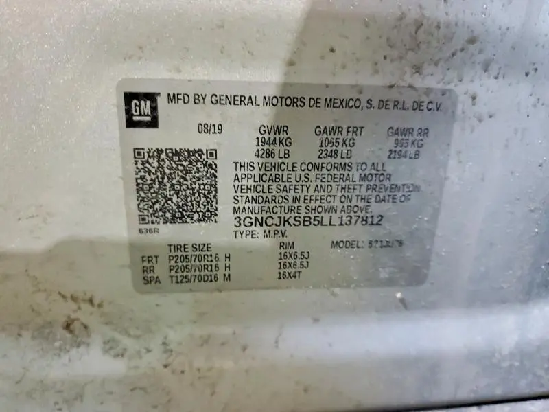 2020 CHEVROLET TRAX LS  