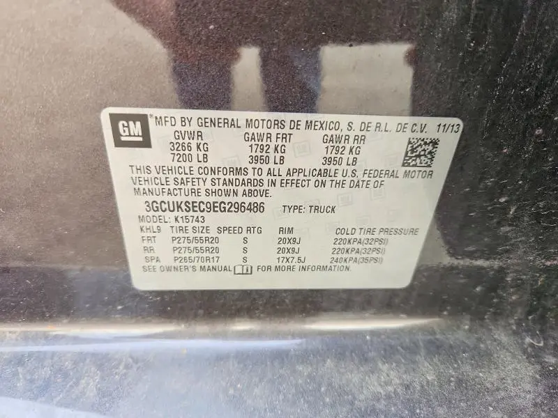 2014 CHEVROLET SILVERADO K1500 LTZ  