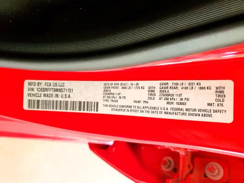 2021 RAM 1500 BIG HORN/LONE STAR  