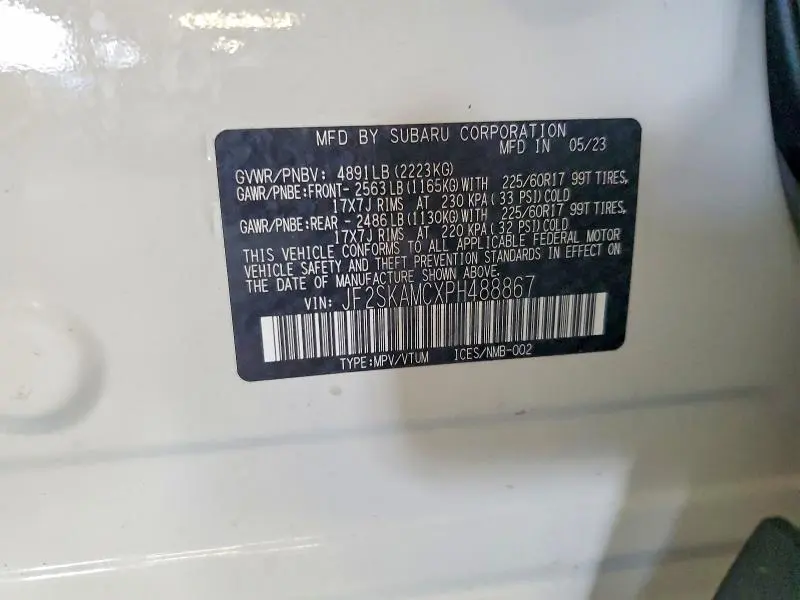 2023 SUBARU FORESTER WILDERNESS  