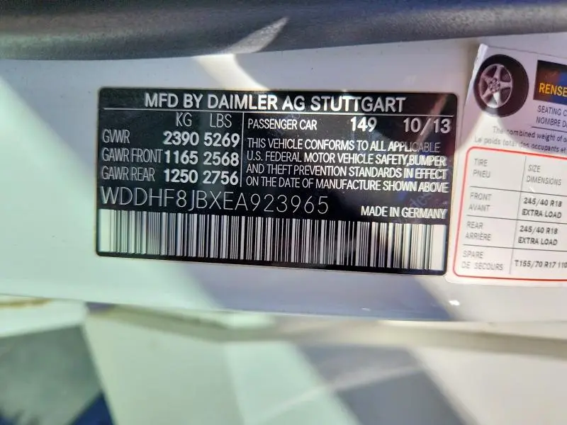 2014 MERCEDES-BENZ E 350 4MATIC  