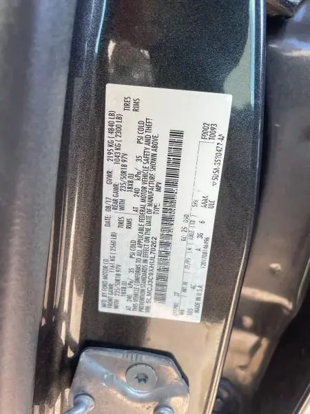 2017 LINCOLN MKC RESERVE  