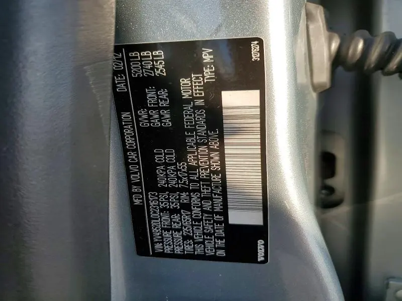 2012 VOLVO XC60 3.2  
