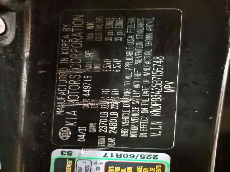 2011 KIA SPORTAGE LX  