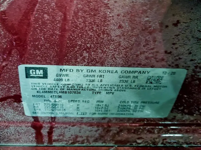 2021 BUICK ENCORE GX SELECT  