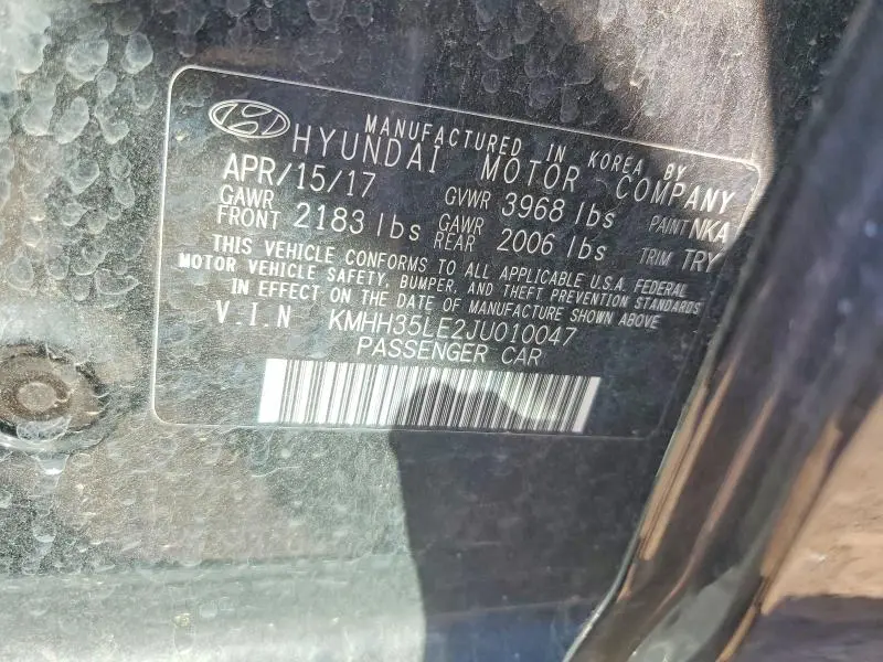 2018 HYUNDAI ELANTRA GT BASE  