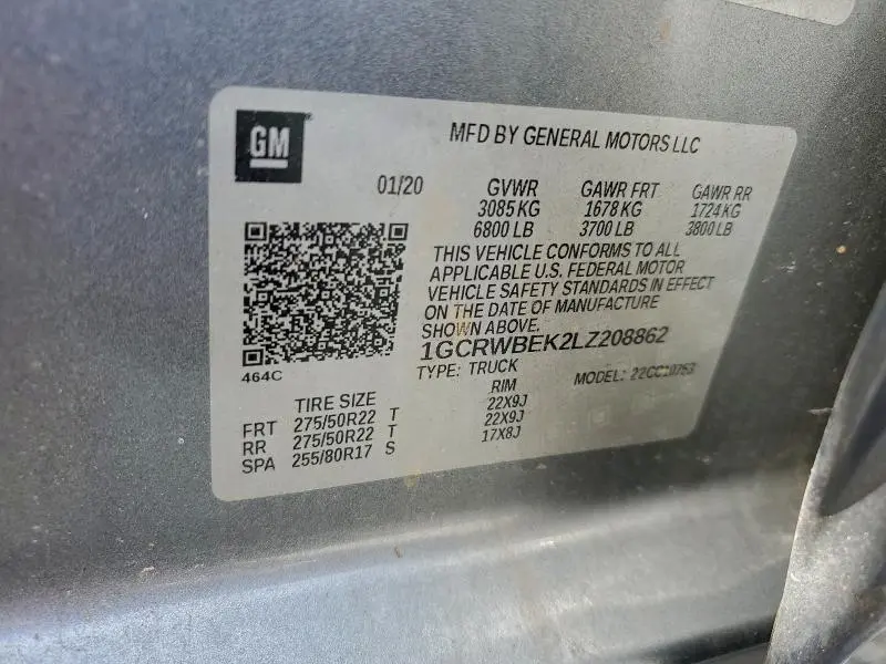 2020 CHEVROLET SILVERADO C1500 CUSTOM  