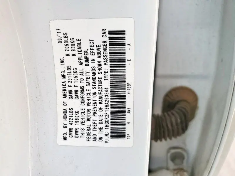 2017 HONDA ACCORD SPORT SPECIAL EDITION  