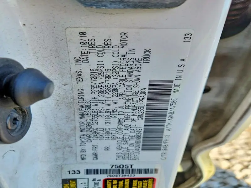 2011 TOYOTA TACOMA PRERUNNER V6  