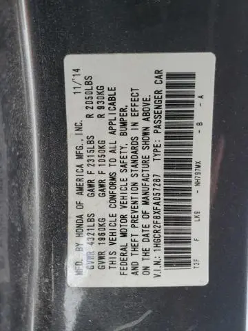 2015 HONDA ACCORD EXL  