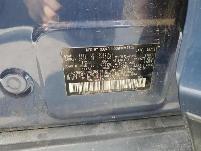 2019 SUBARU OUTBACK 2.5I PREMIUM  