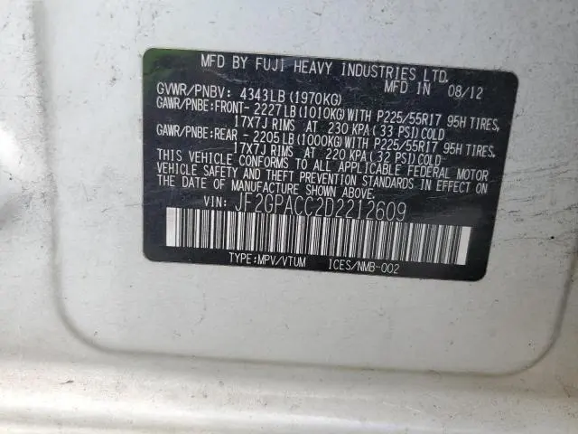 2013 SUBARU XV CROSSTREK 2.0 PREMIUM  