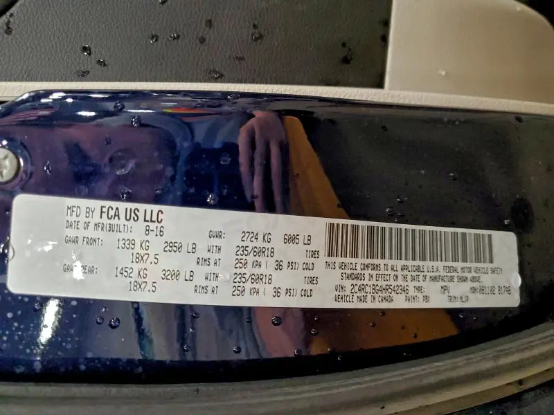 2017 CHRYSLER PACIFICA TOURING L  