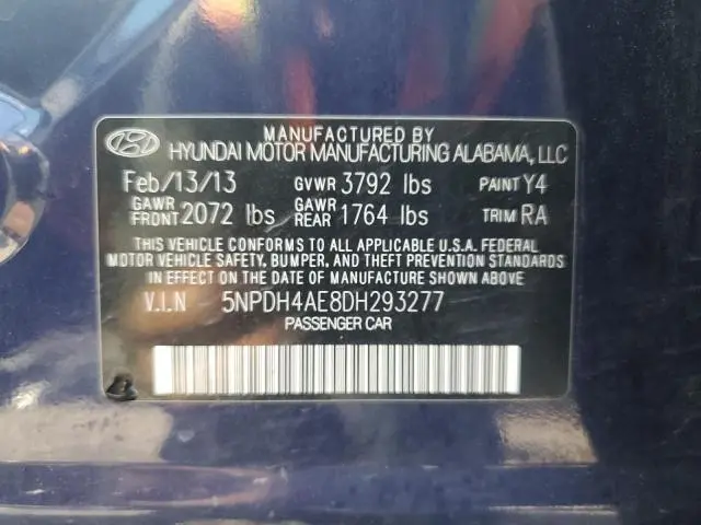 2013 HYUNDAI ELANTRA GLS  
