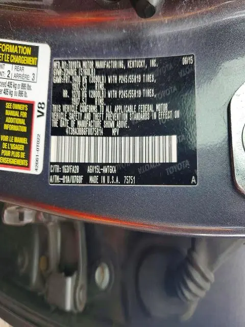 2015 TOYOTA VENZA LE  