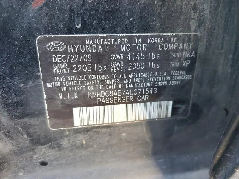 2010 HYUNDAI ELANTRA TOURING GLS  