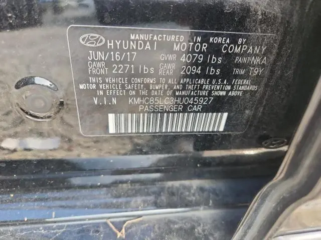 2017 HYUNDAI IONIQ LIMITED  