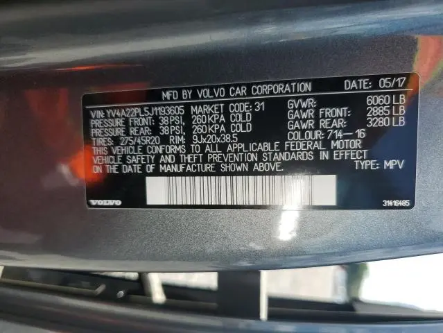 2018 VOLVO XC90 T6  