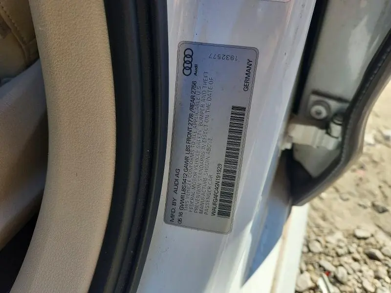 2016 AUDI A6 PREMIUM PLUS  