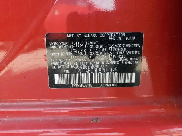 2020 SUBARU CROSSTREK