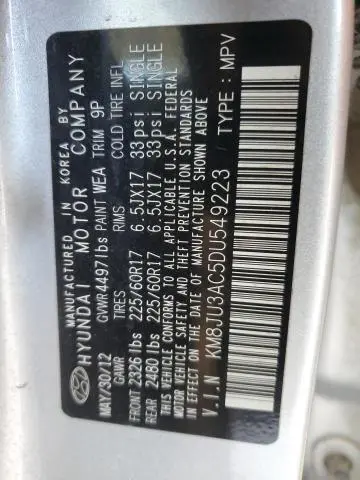 2013 HYUNDAI TUCSON GLS  