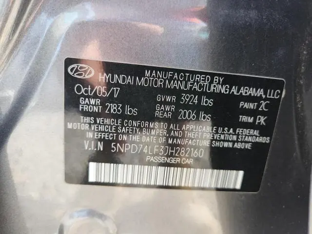 2018 HYUNDAI ELANTRA SE  