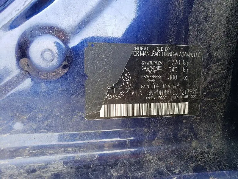 2013 HYUNDAI ELANTRA GLS  