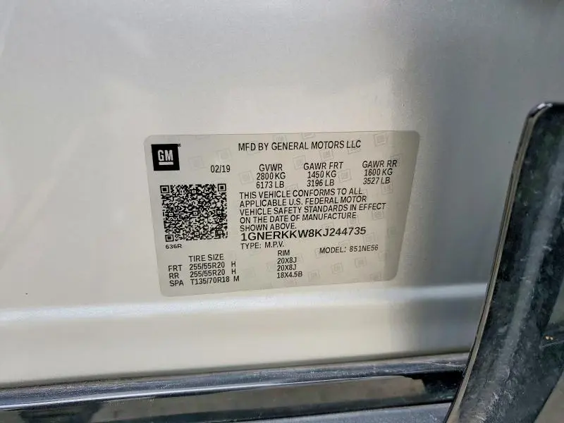 2019 CHEVROLET TRAVERSE PREMIER  