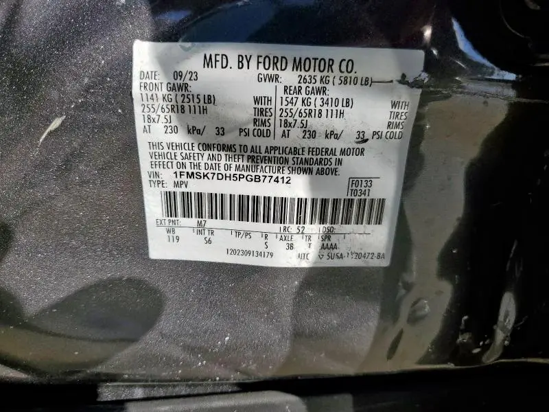 2023 FORD EXPLORER XLT  