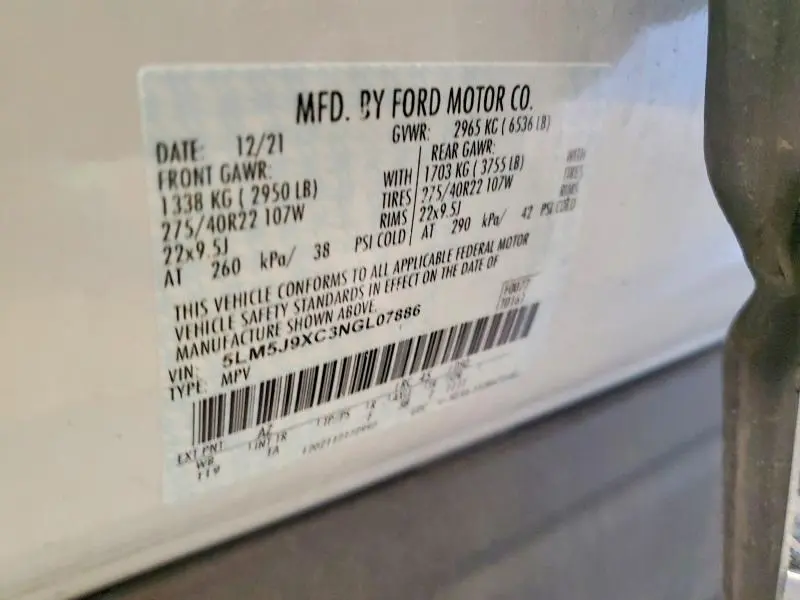 2022 LINCOLN AVIATOR BLACK LABEL  