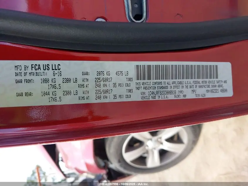 2016 JEEP PATRIOT HIGH ALTITUDE EDITION