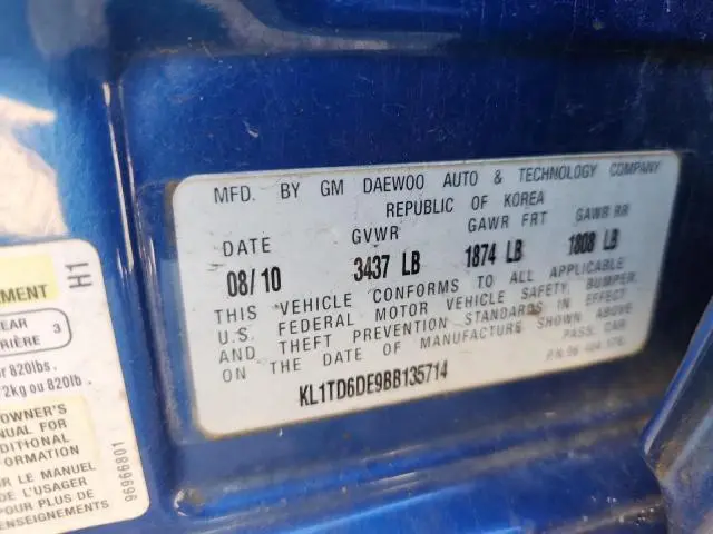 2011 CHEVROLET AVEO LS  