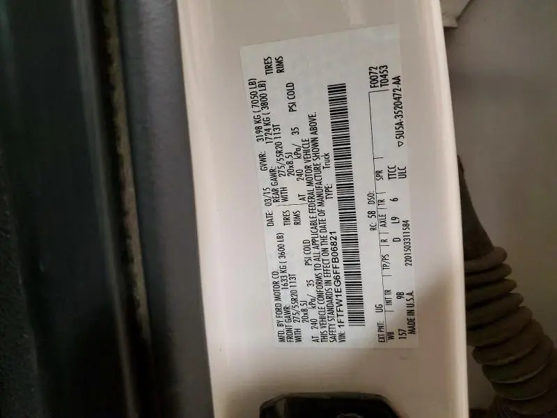 2015 FORD F150 SUPERCREW  