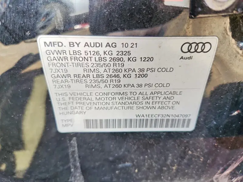 2022 AUDI Q3 PREMIUM PLUS S LINE 45  