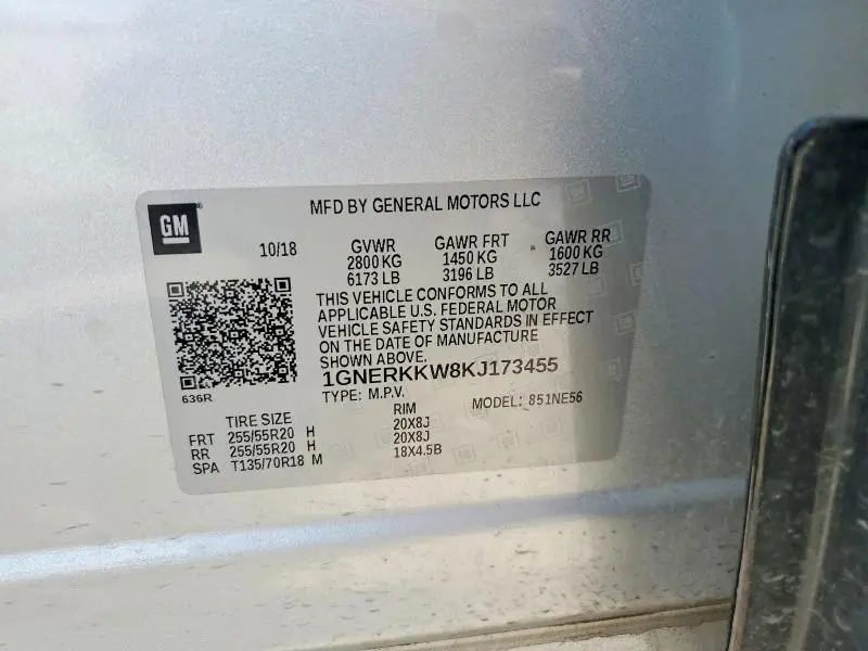 2019 CHEVROLET TRAVERSE PREMIER  