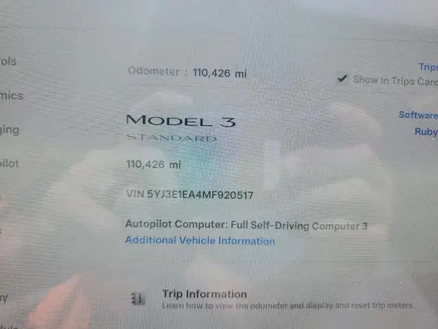 2021 TESLA MODEL 3   