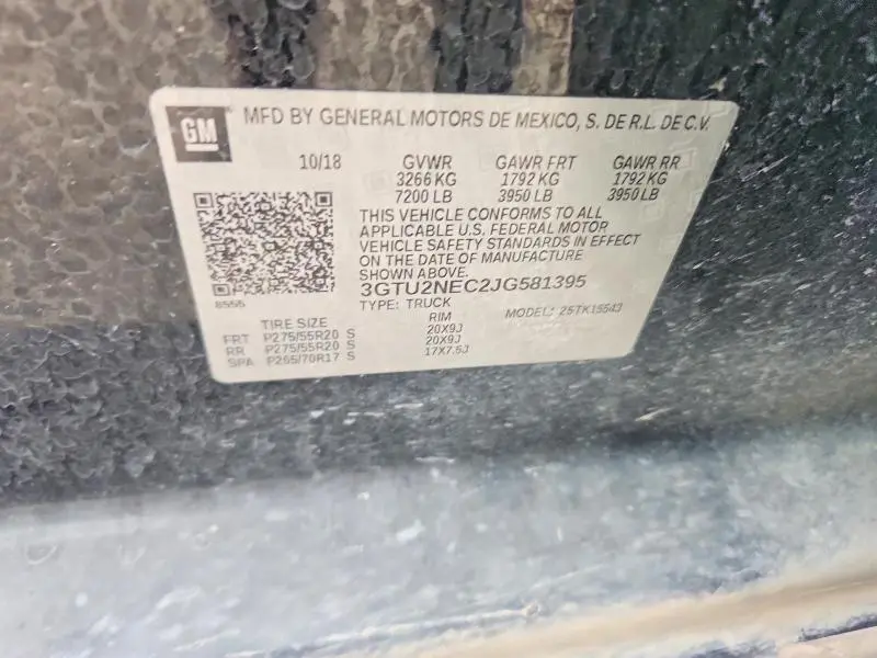 2018 GMC SIERRA K1500 SLT  